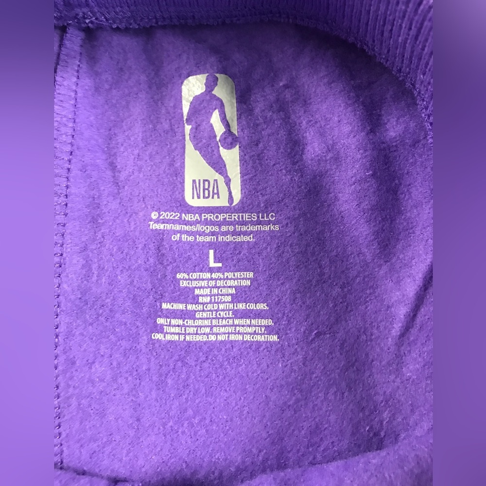 NBA Lakers Wide Leg Pants- Large - Picture 5 of 6